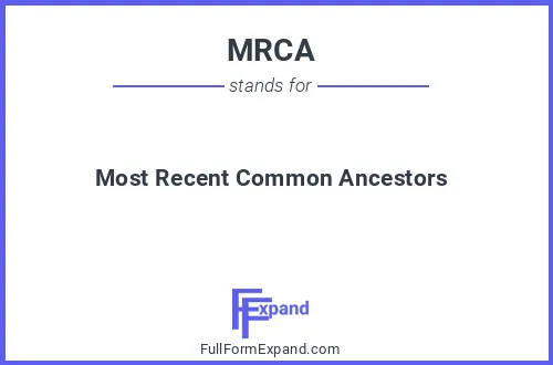 Full form of MRCA