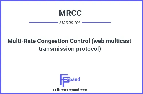 Full form of MRCC