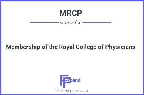 Full form of MRCP