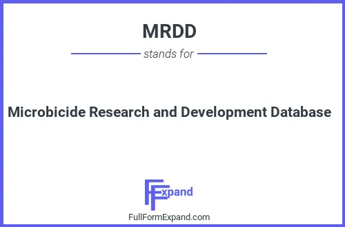 Full form of MRDD