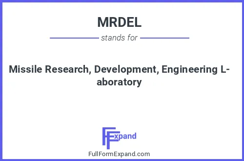 Full form of MRDEL