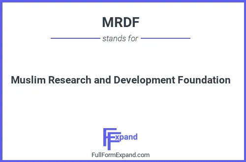 Full form of MRDF