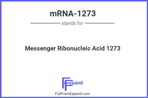 Full form of mRNA-1273