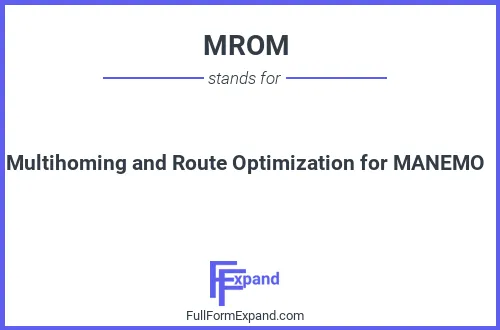 Full form of MROM