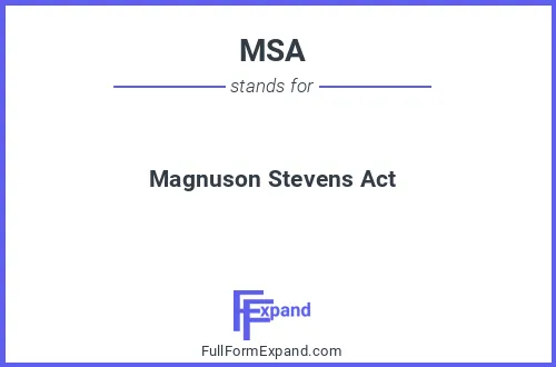 Full form of MSA
