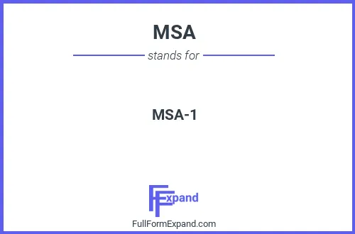 Full form of MSA