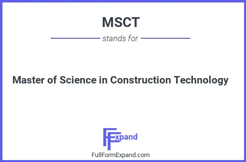 Full form of MSCT