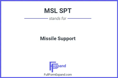 Full form of MSL SPT
