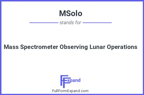 Full form of MSolo