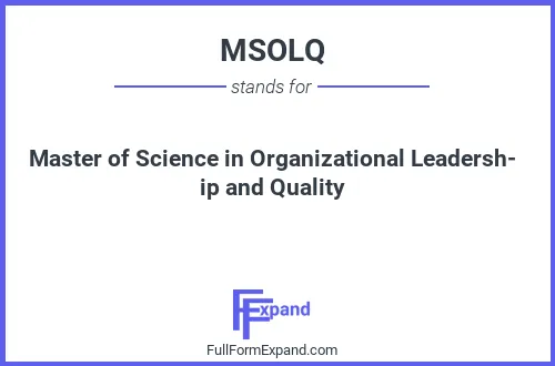 Full form of MSOLQ
