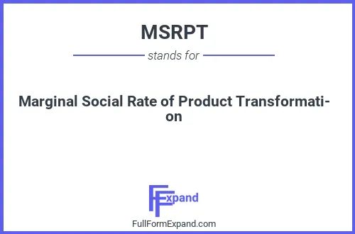 Full form of MSRPT