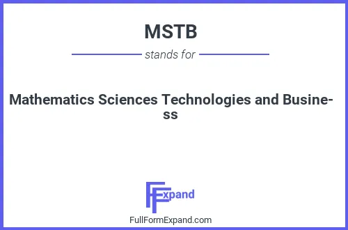 Full form of MSTB