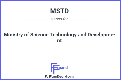 Full form of MSTD