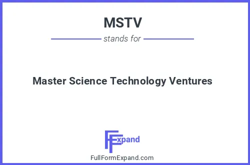 Full form of MSTV