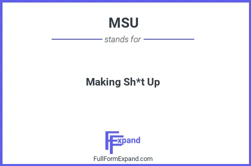 Full form of MSU