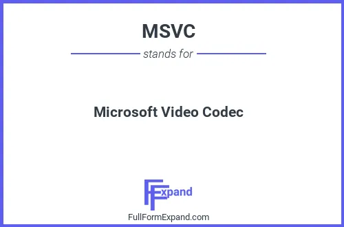 Full form of MSVC