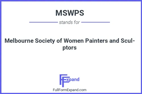 Full form of MSWPS