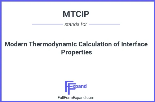 Full form of MTCIP