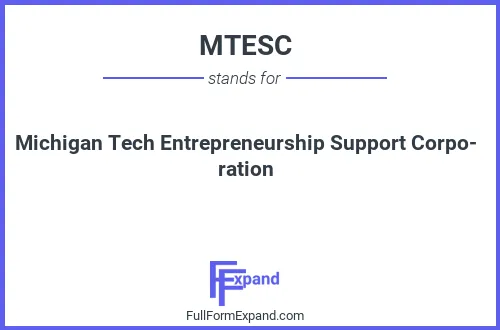 Full form of MTESC