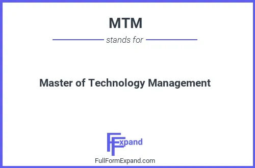 Full form of MTM