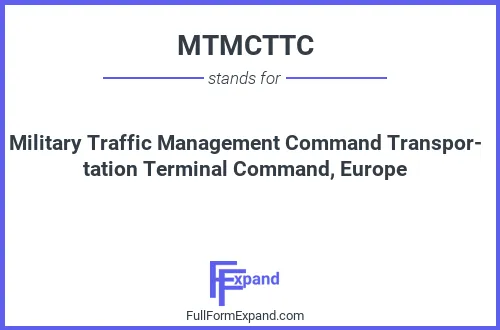 Full form of MTMCTTC