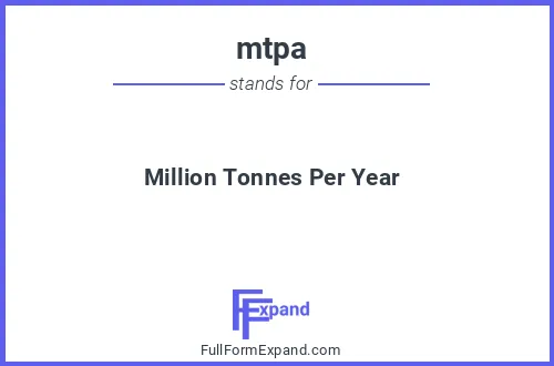Full form of mtpa