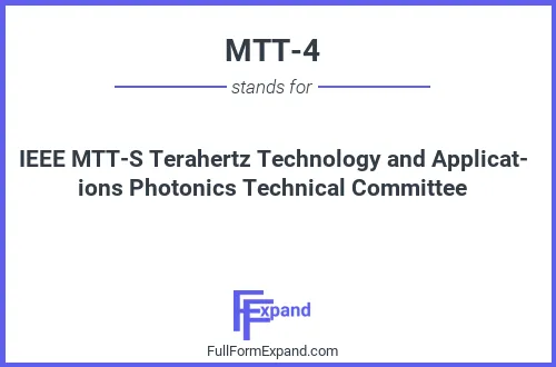Full form of MTT-4