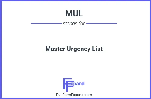 Full form of MUL