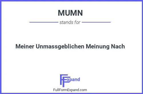 Full form of MUMN