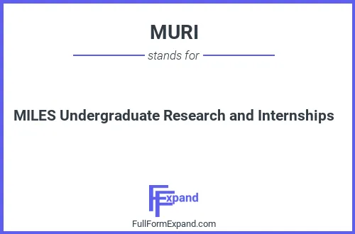 Full form of MURI