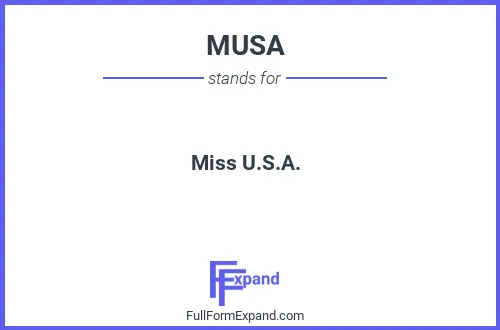 Full form of MUSA