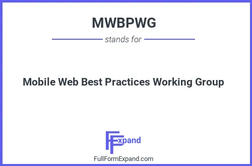 Full form of MWBPWG