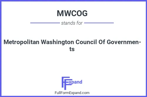 Full form of MWCOG