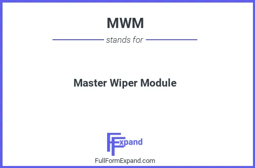 Full form of MWM