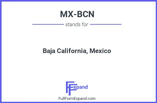 Full form of MX-BCN