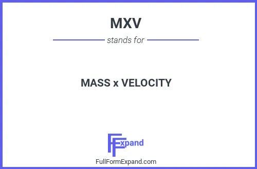 Full form of MXV
