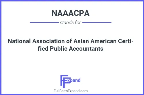 Full form of NAAACPA