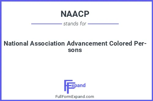 Full form of NAACP