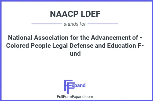 Full form of NAACP LDEF