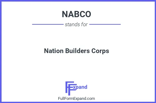 Full form of NABCO