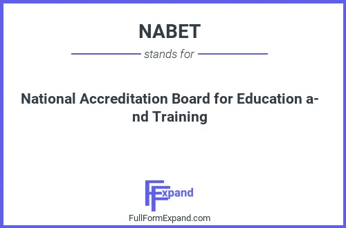 Full form of NABET