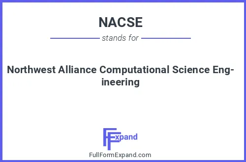 Full form of NACSE