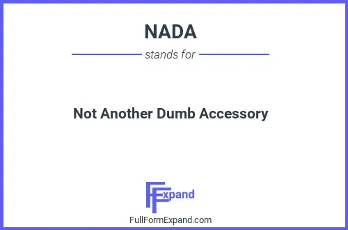 Full form of NADA
