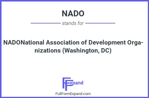 Full form of NADO