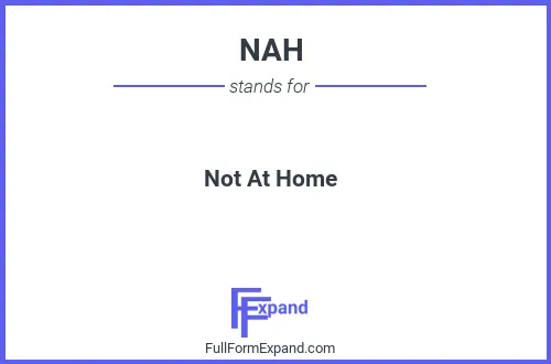 Full form of NAH