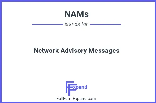 Full form of NAMs