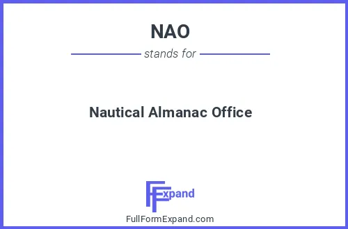 Full form of NAO