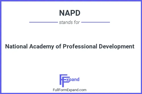 Full form of NAPD