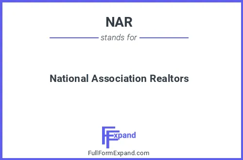 Full form of NAR