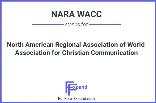 Full form of NARA WACC